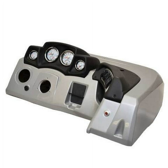 Tracker Boat Dash Console Panel F144300595 | 33 5/8 Inch Silver Black