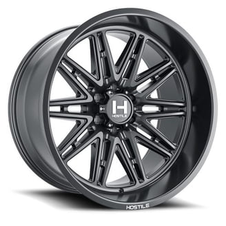 22x12 Hostile FORGED HF07 Tomahawk Gloss Black RIGHT Wheel 8x6.5