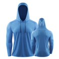 thumbnail image 1 of Sunloudy - Tops de manga larga con capucha para hombre con protección UV con cordón ajustable, ropa ajustada de primavera Sunloudy  moda, 1 of 6