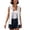 White, variant on QIYAGBSA Vests for Women Lightweight Hooded Zip Up Sleeveless Outdoor Utility Vest with Pockets for Spring Summer Travel (Dark Gray, 2XL)