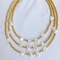 thumbnail image 3 of Gold and Pearl Initial Necklace, 3 of 6