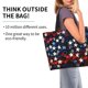 thumbnail image 2 of Fotbe Red Blue White Stars Bolsa Tote Estética de Lona con Estampado para Mujer - Bolsa Reutilizable de Hombro Casual para Vacaciones, Compras, Trabajo y Gimnasio, 2 of 8