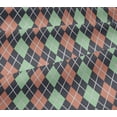 thumbnail image 5 of oneOone Viscose Jersey Mint Fabric Argyle Check Sewing Material Print Fabric By The Yard 60 Inches Wide, 5 of 5