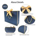 thumbnail image 2 of Bolsas de Regalo TKSBAG 32x25x11 cm Azul Marino con Cinta 12 uds, 2 of 6