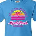 thumbnail image 4 of Inktastic Summer Enjoy the Sunshine Myrtle Beach South Carolina Pink Youth T-Shirt, 4 of 5