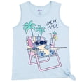 thumbnail image 4 of Conjunto de atuendo Disney Lilo & Stitch, camiseta sin mangas y pantalones cortos rosas 14-16, 4 of 7