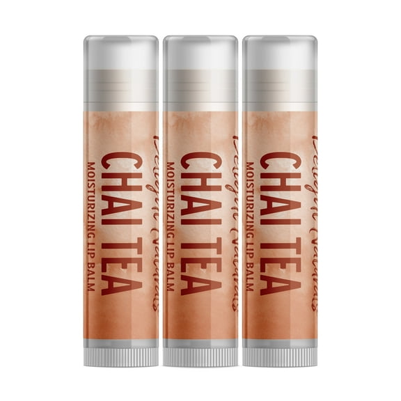 Delight Naturals Chai Tea Lip Balm - 3 Pack