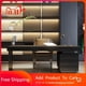 thumbnail image 2 of Reception Conference Desk Organizer Corner Storage Vanity Office Desk Writing Drawers Mesa De Escritorio Office Desk Accessories My Lux Decor Round, 2 of 12