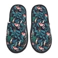 thumbnail image 1 of Fotbe Flamingos And Birds Pantuflas Peludas para Mujer con Estampado, Zapatillas de Peluche, Zapatos de Invierno para Casa, Uso Interior y Exterior-Large, 1 of 8