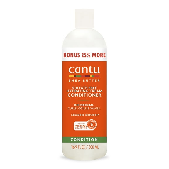 Cantu Sulfate-Free Hydrating Cream Conditioner Bonus, 16.9 fl.oz.