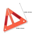 thumbnail image 2 of Car Triangle Warning Sign Reflective Emergency Safety Triangles 5Pcs for Vehicles, 2 of 4
