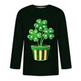 thumbnail image 4 of St. Patrick's Day T Shirt, Men 3/4 Sleeve Shirt, Round Neck Tshirts Man St. Patrick's Day Printing Tee Fashion Three Quarter Sleeve Shirts Motion Bodybuilding T-Shirt, 4 of 4