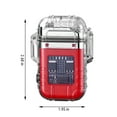 thumbnail image 3 of COFEST Outdoor Lighter Electric Lighters USB Rechargeable-Flameless-Plasma Cool Lighters for Camping, Hiking, Adventure Red, 3 of 8