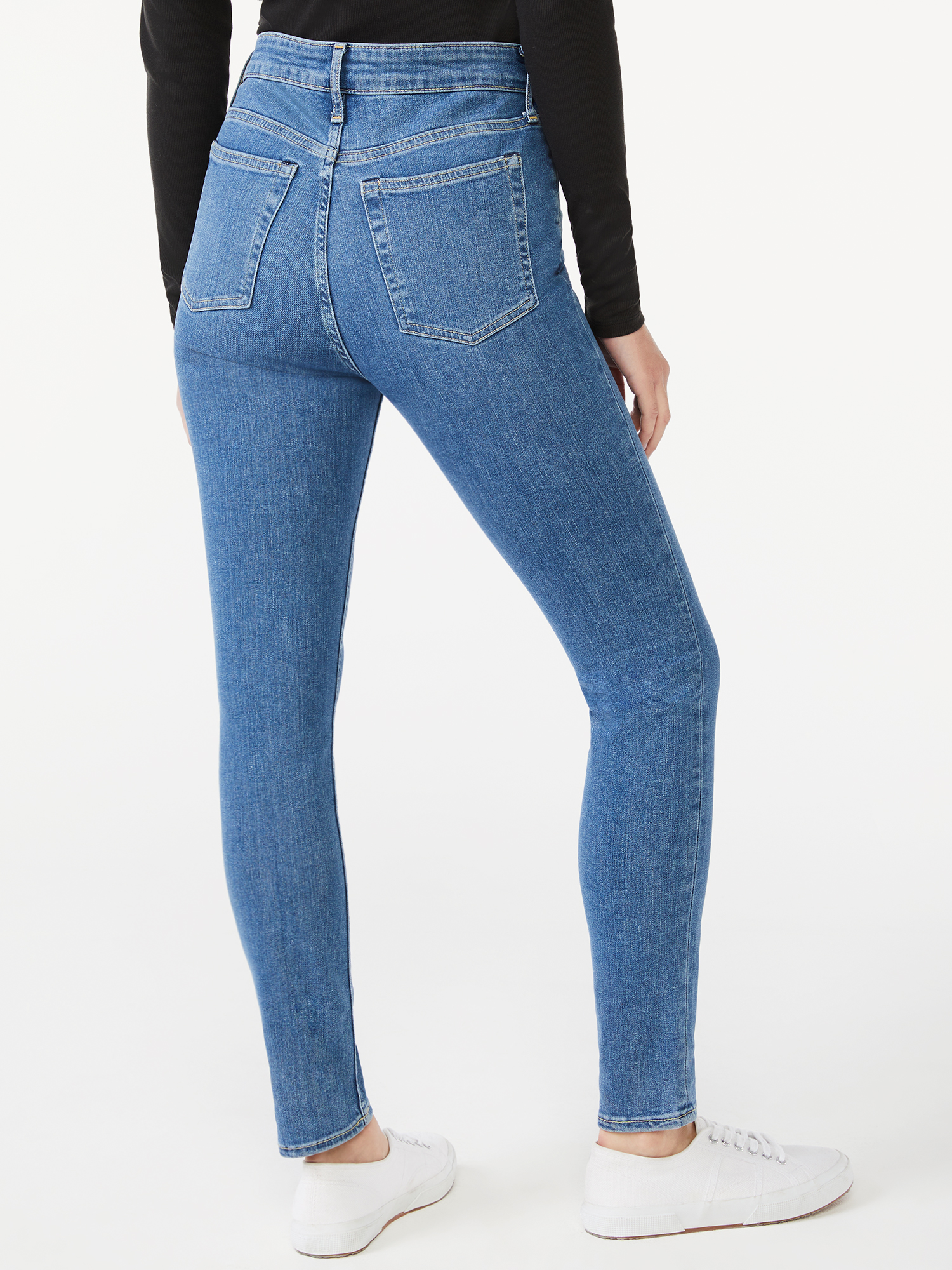 Free Assembly Women's Cozy High-Rise Skinny Jeans - Walmart.com