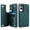 Dark Green, variant on Kryonix for Samsung Galaxy S25 Edge Case Leather Wallet with Card Holder, RFID Blocking PU Leather Flip Cover Kickstand Magnetic Closure Shockproof Heavy Duty Protective Case,Green/Pink/Brown