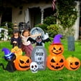 thumbnail image 5 of 8FT Halloween Inflatables Outdoor Decoration, White Ghost, Pump8FT Halloween Inflatables Outdoor Decoration, Pumpkin, Blow up Yard Decoration with LED Lighkin, Blow up Yard Decoration with LED Lights, 5 of 8