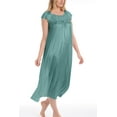 thumbnail image 2 of EZI Nightgowns for Women - Soft & Breathable Satin Night Gowns for Adult Women - Medium to Plus Size Womens Sleep Shirts - Long Mid-Length Nightgown, 2 of 6