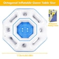 thumbnail image 2 of Mesa de juego inflable Lanathel octogonal para piscina o jacuzzi, 2 of 7