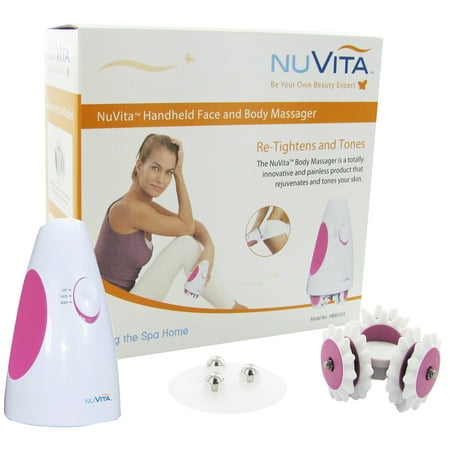 Roscoe Medical HBM1001 NuVita Handheld Face and Body Massager System, White