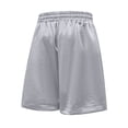 thumbnail image 6 of Hurxie Mens Gym Basketball Shorts with Pockets - Quick Dry Lightweight Mesh Athletic Shorts Gray,L, 6 of 7