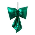 thumbnail image 2 of Fmbmuo 14 Inch Christmas Shiny Bows Decorations- Pre-Tied Satin Ribbon for Christmas Tree Decor, Wreaths, Gift Wrapping & Holiday Displays(Green), 2 of 5