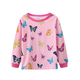 thumbnail image 4 of Children and girls butterfly print long sleeve round neck 2 pajamas set, 4 of 5