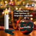 thumbnail image 4 of Velas de Navidad LED 2024 Multicolor con Control Remoto y Efecto Parpadeante para Decoración Festiva, 4 of 7