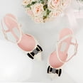 thumbnail image 4 of 1 par de dijes para zapatos, lazo de terciopelo, diamantes de imitación, decoración de zapatos, dijes para zapatos de boda, 4 of 5