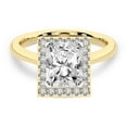 thumbnail image 4 of IGI Certified 4 Carat Radiant Shape Lab Grown Diamond Engagement Ring | 14K Yellow Gold | Harriet Halo Diamond Ring | FG-VS1-VS2 Quality Friendly Diamonds, 4 of 6