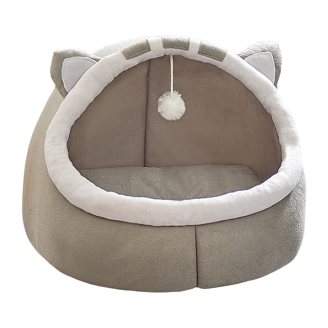 Camas cálidas para gatos en invierno, refugio para gatitos, semicerrado, cómodo, suave, para dormir, cálido, cueva nido, sofá cama para mascotas, para S