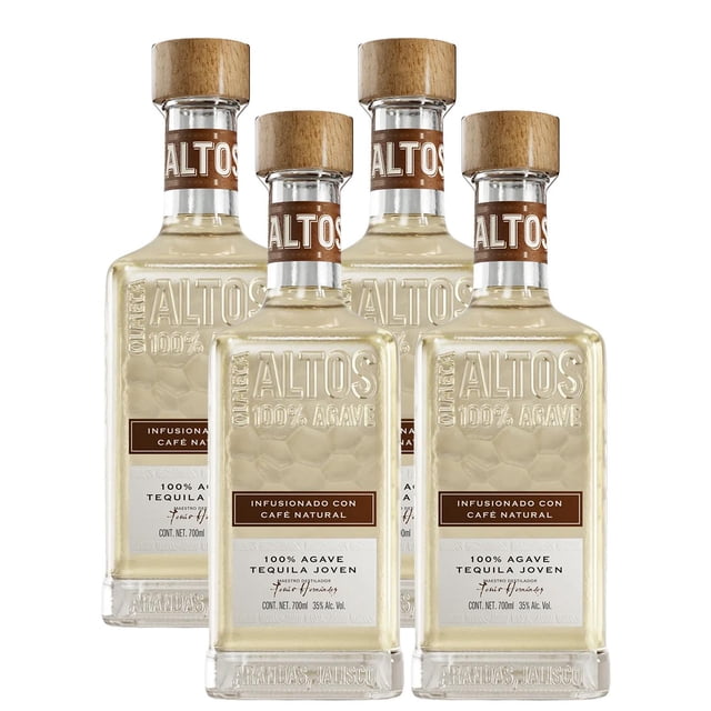 Pack de 4 Tequila Altos Infusionado Café 700 ml Altos
