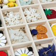 thumbnail image 4 of HAHDAXIA Velvet Jewelry Organizer Box Stackable 24 Grid Jewelry Drawer Organizer Removable Jewelry Organizer Tray for Necklace Earrings Ring Bracelet (Beige 24 Grid, 4 of 7