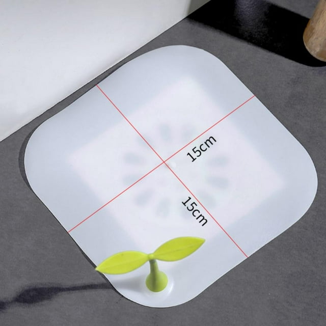 Cubierta de drenaje de suelo de brotes de frijol de silicona, cubierta de drenaje de suelo desodorante, estera para baño, cocina, inodoro, 2 uds.