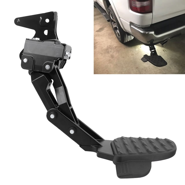 Rear Bed Step, Retractable Bumper Step 82215289AG Heavy Duty Extendable Stable Pedaling High Load Capacity Anti Slip for 1500 DT New Body Style