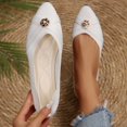 thumbnail image 6 of oqasdz Women's Casual Shoes Fashion Slip On Flat Dress Shoes Pointed Toe Soft Sole Comfortable Driving Loafers for Work Business Summer Outdoor, 6 of 7