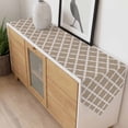 thumbnail image 4 of Beige Table Runner 72 Inches Long Moroccan Geometric Abstract Table Runners for Dining Room Tabletop Dresser Scarf Home Party Banquet Wedding Holiday Decoration, 4 of 9