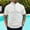 White, variant on Men's Casual Shirts Classic Button Mens Casual Henley T-Shirt Classic Summer Basic Solid Lightweight Stand Collar Tees Top with Stitched Trim Khaki