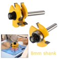 thumbnail image 3 of 1 Pcs 8mm Shank Tongue and Groove Router Bits Teeth T Shape Wood Milling Cutter, 3 of 7