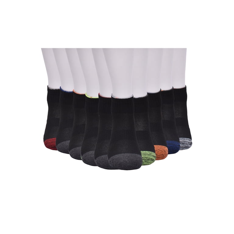 Athletic Works Boys Cushioned Ankle Socks, 10-Pack photo 4