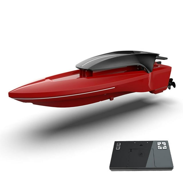 facefd 2.4 GHz RC Bateaux Télécommandés pour Piscines et Lacs 25km/h Bateaux de Course pour Enfants et Adultes Rouge