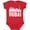 Red, variant on Inktastic Dubai City Skyline with Grunge Boys or Girls Baby Bodysuit