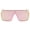 Pink Mirror, variant on OWL Oversized Sunglasses for Women Men UV400 Lens Metal Arm Top Rimless Eyewear