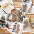 thumbnail image 3 of LEEYNEER 2 Rolls 20 Yards By 2.5 Inch Christmas Mesh Burlap Wired Ribbon Open Weave Net Natural Fabric, 3 of 7
