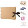 thumbnail image 1 of Rengui Diy Photo Album Horizontal Bow Storage Album Set Photo Album Gift Box Set 6Ml Deals of The Week Clearance, 1 of 1