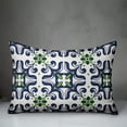 thumbnail image 2 of Creative Products Funky Tile Navy 14x20 Indoor / Outdoor Pillow, 2 of 2
