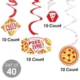thumbnail image 5 of Big Dot of Happiness Pizza Party Time - Baby Shower or Birthday Party Hanging Decor - Party Decoration Swirls - Set of 40, 5 of 8
