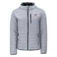 thumbnail image 2 of Men's-Cutter & Buck  Gray Virginia Tech Hokies Rainier Eco PrimaLoft Hooded Full-Zip Jacket, 2 of 3