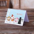 thumbnail image 2 of Caroline's Treasures Merry Christmas Carolers Black Russian Terrier Christmas Greeting Cards with Envelopes, 5" x 7" (8 Count), 2 of 2