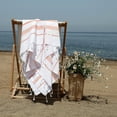 thumbnail image 3 of Linum Home 100% Turkish Cotton Lucky Embroidered Starfish Striped Pestemal Beach Towel, 3 of 4