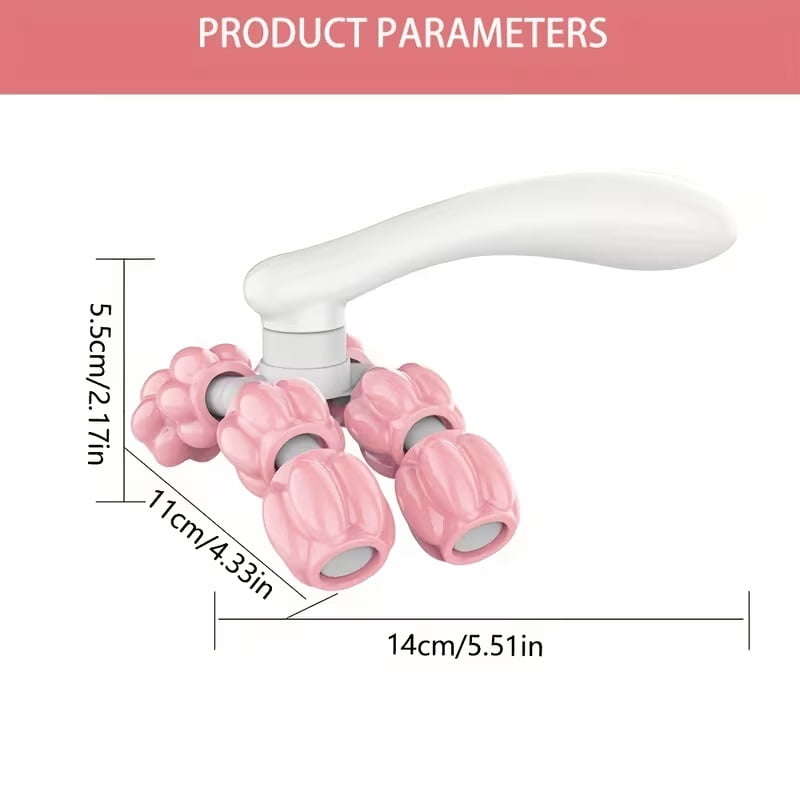 Multifunctional Y-shaped massage roller manual massager | Calf neck arm facial beauty tool